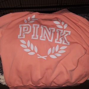 Pink quarter zip